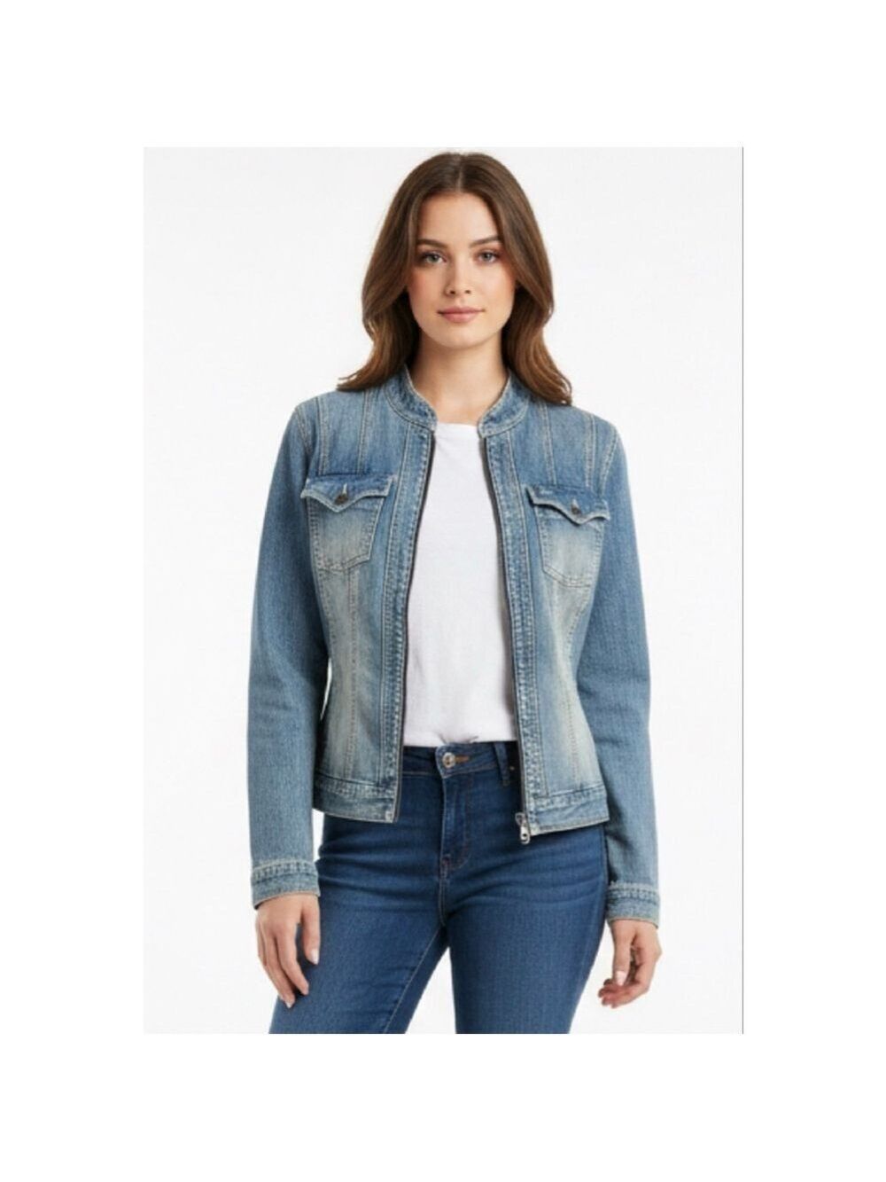 Harley-Davidson Vintage Denim Jean Jacket, Size L, Blue